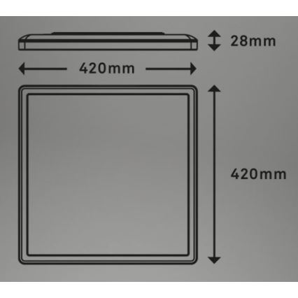 Briloner 7082-016 - LED Dimmable φωτιστικό οροφής SLIM LED/22W/230V 2700-6500K + τηλεχειριστήριο