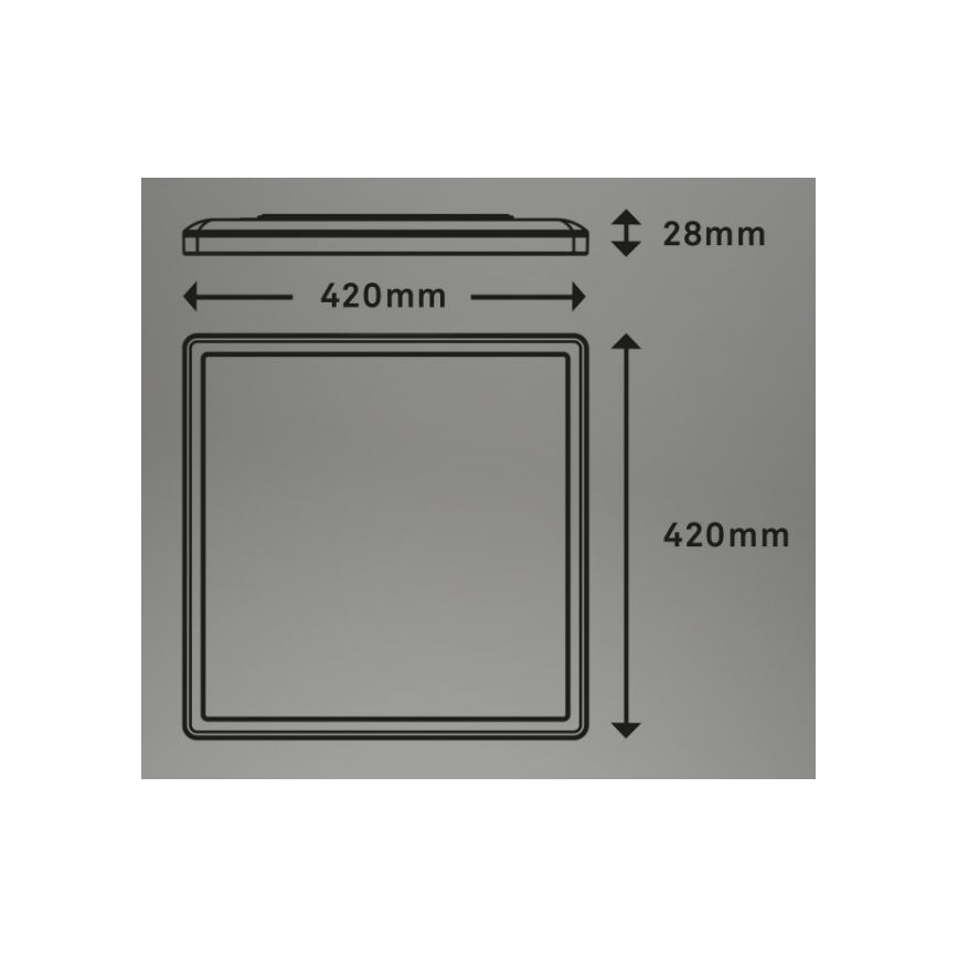 Briloner 7082-016 - Ρυθμιζόμενο LED οροφής φωτιστικό SLIM LED/22W/230V 2700-6500K + τηλεχειριστήριο