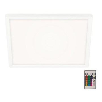 Briloner 7091-416 - Ρυθμιζόμενο φωτιστικό οροφής LED RGBW SLIM LED/22W/230V με τηλεχειριστήριο