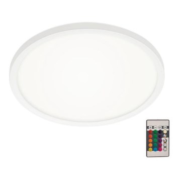 Briloner 7092-416 - RGBW Φωτιστικό οροφής dimming SLIM LED/15W/230V + τηλεχειριστήριο