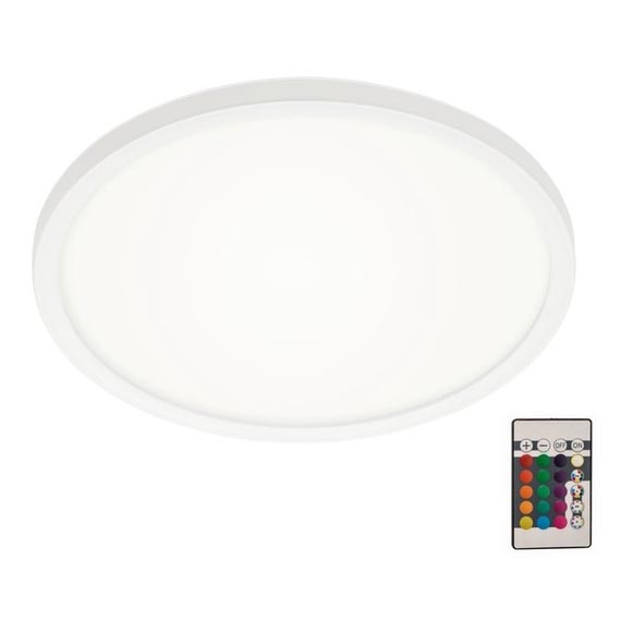 Briloner 7092-416 - RGBW Φωτιστικό οροφής dimming SLIM LED/15W/230V + τηλεχειριστήριο