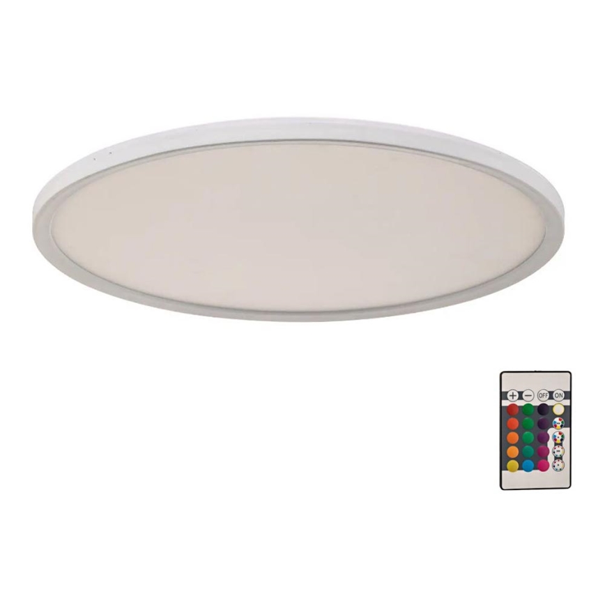Briloner 7094-416 - Ρυθμιζόμενο φωτιστικό οροφής LED RGBW SLIM LED/22W/230V με τηλεχειριστήριο