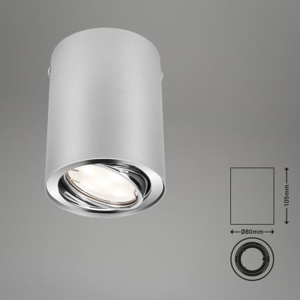 Briloner 7119-014 - Φωτιστικό σποτ LED TUBE 1xGU10/5W/230V στρογγυλό