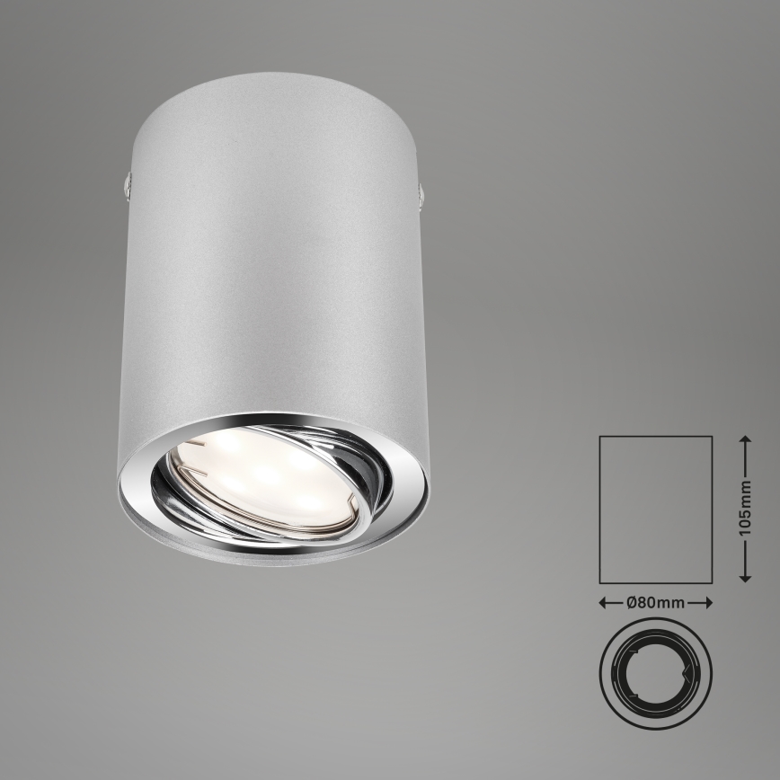 Briloner 7119-014 - Φωτιστικό σποτ LED TUBE 1xGU10/5W/230V στρογγυλό