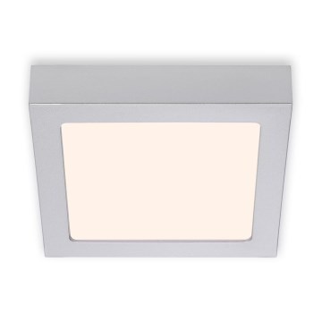 Briloner 7123-014 - LED Φωτιστικό οροφής FIRE LED/12W/230V 3000K 17x17cm ασημί