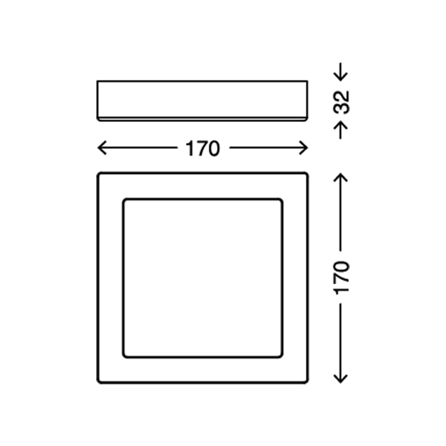Briloner 7123-416 - Φωτιστικό οροφής LED FIRE LED/12W/230V λευκό