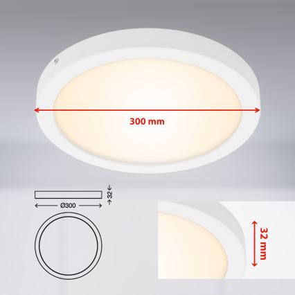 Briloner 7141-016 - Φωτιστικό οροφής LED FIRE LED/21W/230V