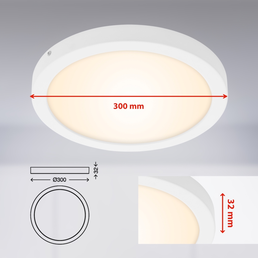 Briloner 7141-016 - Φωτιστικό οροφής LED FIRE LED/21W/230V