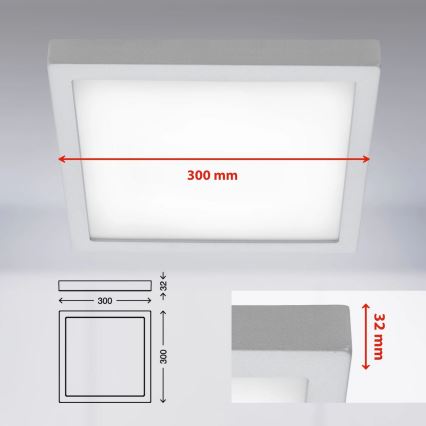 Briloner 7142-414 - Φωτιστικό οροφής LED FIRE LED/21W/230V 4000K