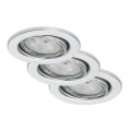 Briloner 7148-039-ΣΕΤ 3xLED Dimmable φωτιστικά μπάνιου GU10/5,5W/230V IP23