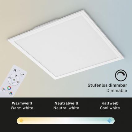 Briloner 7152-016 - LED RGB Πλαφονιέρα οροφής ντιμαριζόμενη COLOUR LED/24W/230V 3000-6500K + τηλεχειριστήριο