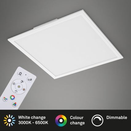 Briloner 7152-016 - LED RGB Πλαφονιέρα οροφής ντιμαριζόμενη COLOUR LED/24W/230V 3000-6500K + τηλεχειριστήριο