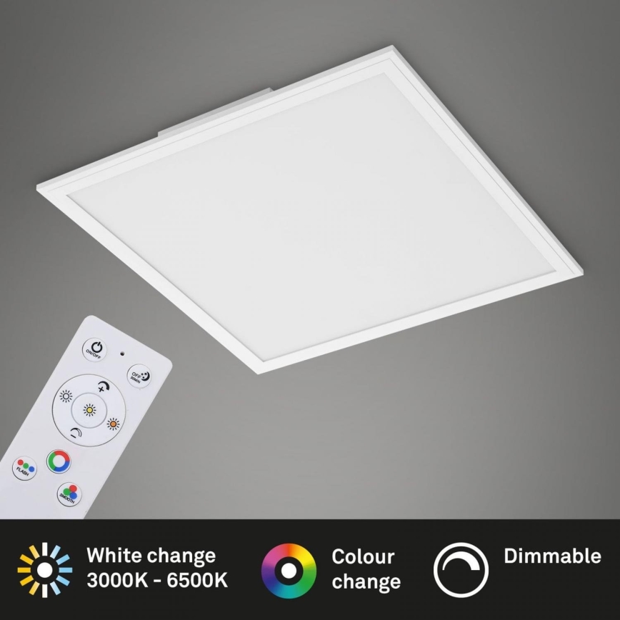 Briloner 7152-016 - LED RGB Πλαφονιέρα οροφής ντιμαριζόμενη COLOUR LED/24W/230V 3000-6500K + τηλεχειριστήριο
