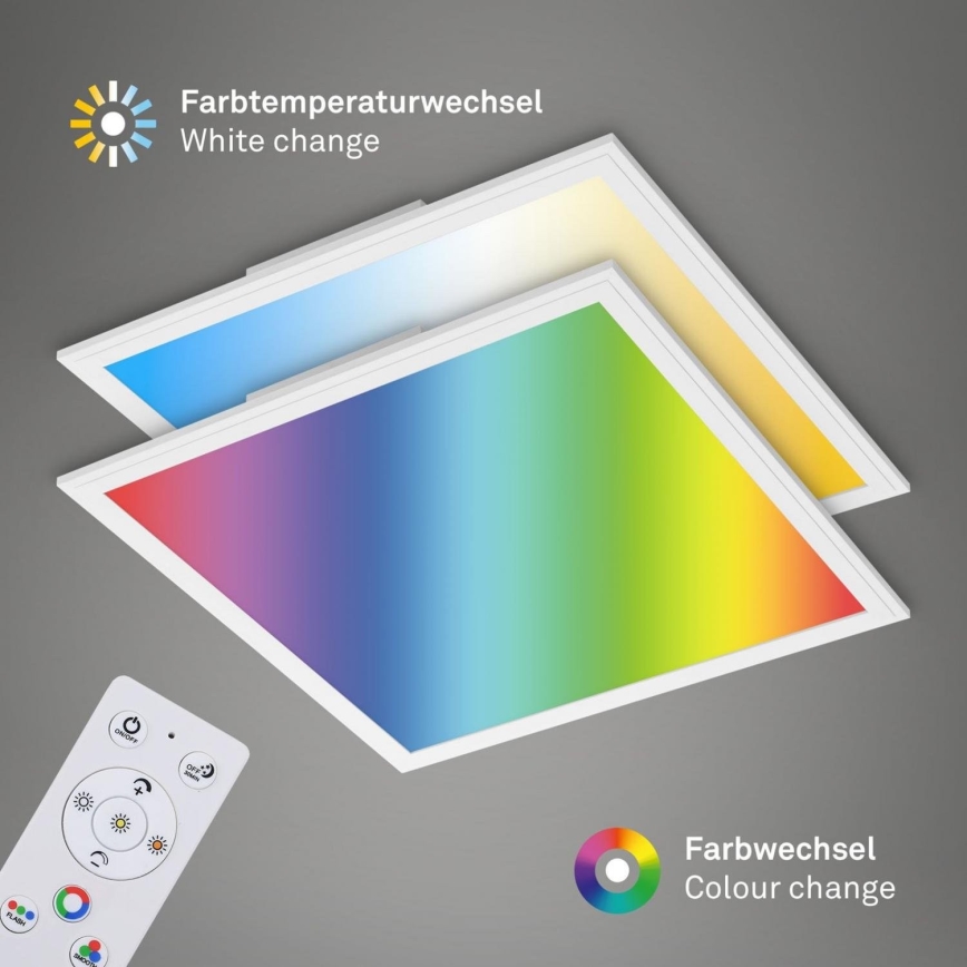 Briloner 7152-016 - LED RGB Πλαφονιέρα οροφής ντιμαριζόμενη COLOUR LED/24W/230V 3000-6500K + τηλεχειριστήριο