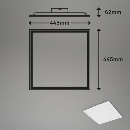 Briloner 7152-016 - LED RGB Πλαφονιέρα οροφής ντιμαριζόμενη COLOUR LED/24W/230V 3000-6500K + τηλεχειριστήριο