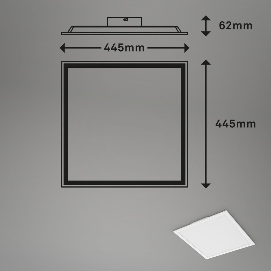 Briloner 7152-016 - LED RGB Πλαφονιέρα οροφής ντιμαριζόμενη COLOUR LED/24W/230V 3000-6500K + τηλεχειριστήριο