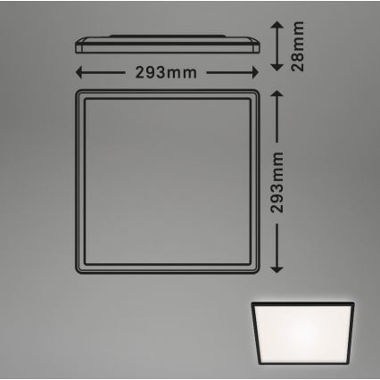 Briloner 7156-415 - Φωτιστικό οροφής LED SLIM LED/18W/230V