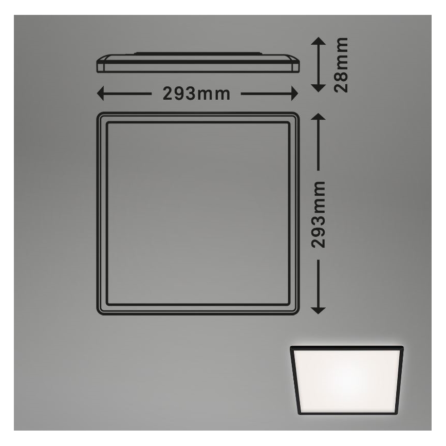 Briloner 7156-415 - Φωτιστικό οροφής LED SLIM LED/18W/230V
