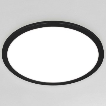 Briloner 7168-015 - LED Dimmable φωτιστικό οροφής PIATTO LED/22W/230V 3000-6500K διάμετρος 40 cm μαύρο + τηλεχειριστήριο