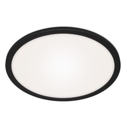 Briloner 7168-015 - LED Dimmable φωτιστικό οροφής PIATTO LED/22W/230V 3000-6500K διάμετρος 40 cm μαύρο + τηλεχειριστήριο