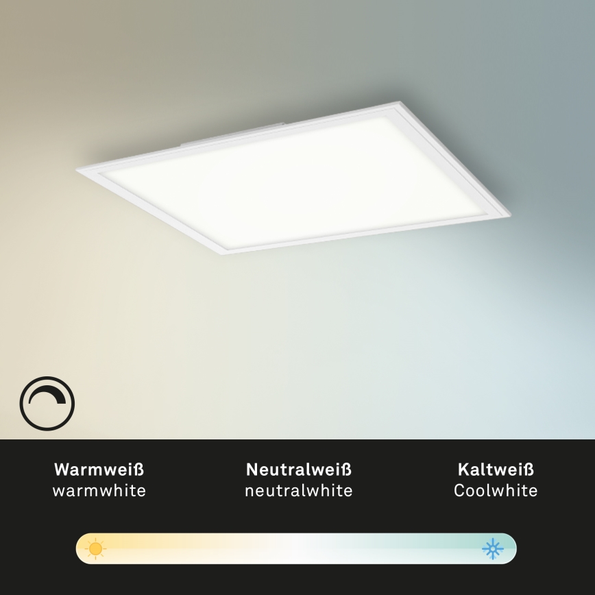 Briloner 7179-016 - Ρυθμιζόμενο LED οροφής φωτιστικό PIATTO LED/24W/230V 3000-6500K με τηλεχειριστήριο