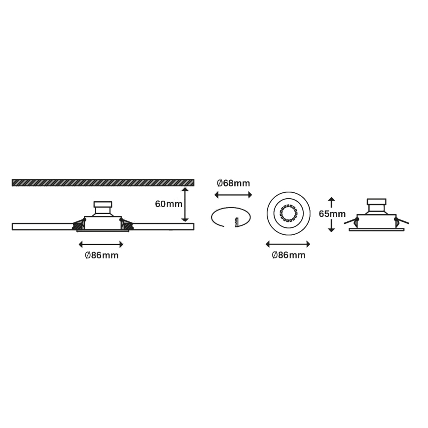 Briloner 7182-032-ΣΕΤ 3xLED Dimmable φωτιστικά μπάνιου 1xGU10/5W/230V IP23