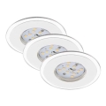 Briloner 7197-036-ΣΕΤ 3x LED Ρυθμιζόμενο φωτιστικό οροφής μπάνιου LED/4,5W/230V IP44