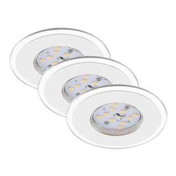 Briloner 7197-036-ΣΕΤ 3x LED Ρυθμιζόμενο φωτιστικό οροφής μπάνιου LED/4,5W/230V IP44