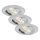 Briloner 7209-039 - Σετ 3x LED χωνευτό φωτιστικό μπάνιου ATTACH LED/5W/230V IP23 ματ χρώμιο