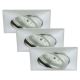 Briloner 7210-039 - ΣΕΤ 3x Χωνευτό Φωτιστικό μπάνιου LED ATTACH 1xLED/5W/230V IP23