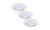 Briloner 7221-036 - ΣΕΤ 3x Κρεμαστό φωτιστικό οροφής μπάνιου LED 1xGU10/3W/230V IP23 λευκό