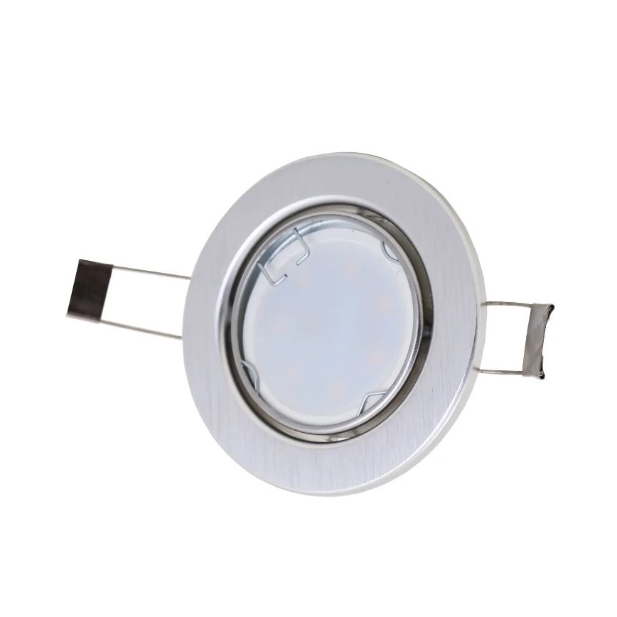 Briloner 7221-039 - ΣΕΤ 3x Κρεμαστό φωτιστικό οροφής μπάνιου LED 1xGU10/3W/230V IP23 ασήμι
