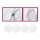 Briloner 7224-040 - ΣΕΤ 4x Διαχύτης για χωνευτά φωτιστικά δ. 69 mm