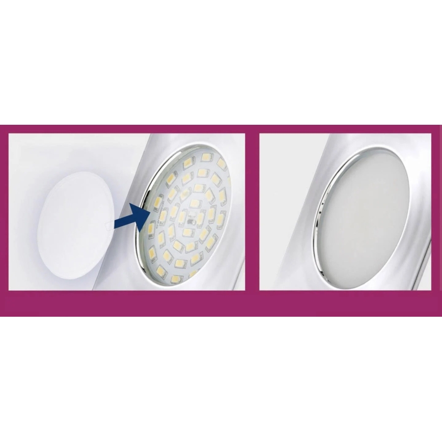 Briloner 7224-040 - ΣΕΤ 4x Διαχύτης για χωνευτά φωτιστικά δ. 69 mm
