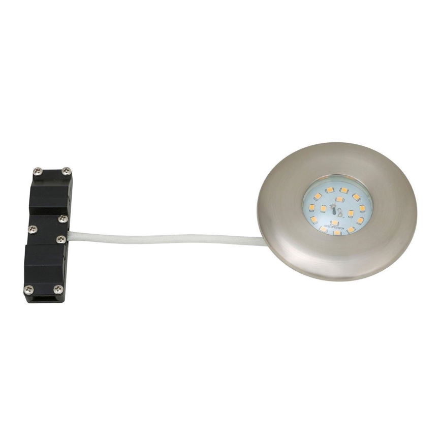 Briloner 7227-012 - Χωνευτό Φωτιστικό μπάνιου LED LED/5W/230V IP65 ματ χρώμιο