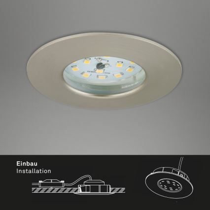Briloner 7231-032 - ΣΕΤ 3x LED Dimming bathroom χωνευτό ATTACH φωστικό LED/5,5W/230V IP44