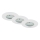 Briloner 7231-036 - ΣΕΤ 3x LED Dimmable χωνευτό φωτιστικό μπάνιου LED/5,5W/230V IP44