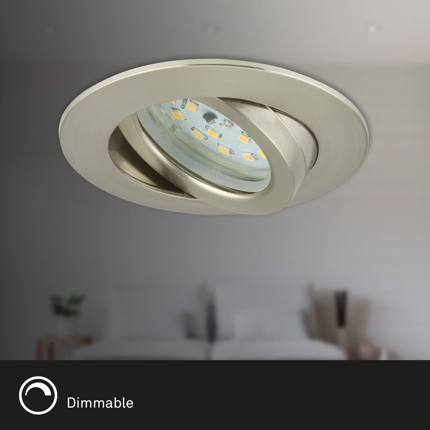 Briloner 7232-032 - Σετ 3x ρυθμιζόμενα χωνευτά LED φωτιστικά μπάνιου ATTACH LED/5,5W/230V IP23