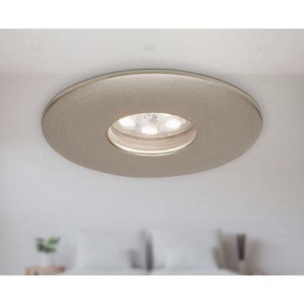 Briloner 7240-032 - ΣΕΤ 3x Χωνευτό Φωτιστικό μπάνιου LED ATTACH LED/1,8W/230V IP44 ματ χρώμιο