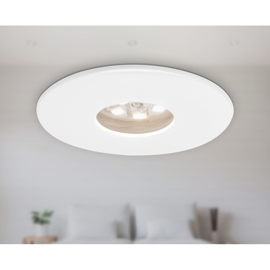 Briloner 7240-036 -ΣΕΤ 3x Χωνευτό Φωτιστικό μπάνιου LED ATTACH LED/1,8W/230V IP44 λευκό