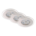 Briloner 7257-039 - ΣΕΤ 3x Κρεμαστό φωτιστικό οροφής μπάνιου LED ATTACH LED/4,5W/230V IP44