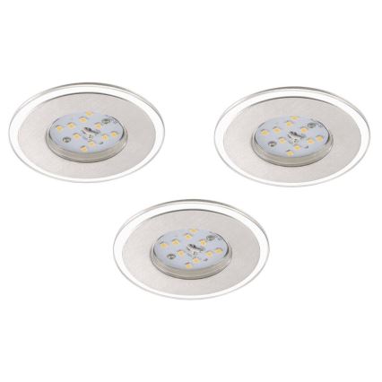 Briloner 7257-039 - ΣΕΤ 3x Κρεμαστό φωτιστικό οροφής μπάνιου LED ATTACH LED/4,5W/230V IP44