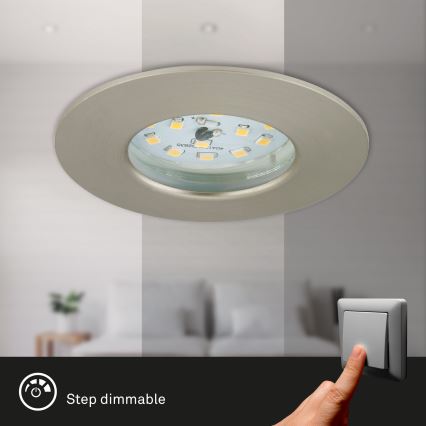 Briloner 7295-012 - LED Dimming bathroom χωνευτό φωτιστικό ATTACH LED/6,5W/230V IP44