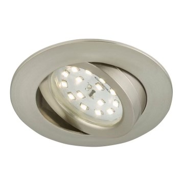 Briloner 7296-012 - LED Dimmable χωνευτό φωτιστικό μπάνιου ATTACH LED/6,5W/230V IP23 ματ χρώμιο