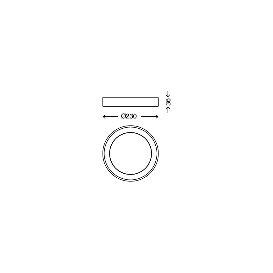 Briloner 7300-016 - Φως οροφής LED LED/18W/230V
