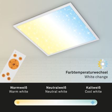 Briloner 7303-016 - LED Dimmable φωτιστικό οροφής STARRY SKY LED/36W/230V 3000-6000K + τηλεχειριστήριο