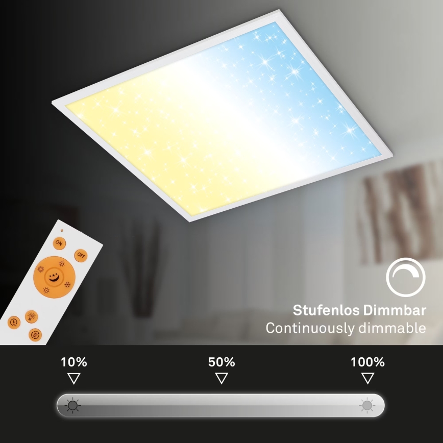 Briloner 7303-016 - LED Dimmable φωτιστικό οροφής STARRY SKY LED/36W/230V 3000-6000K + τηλεχειριστήριο