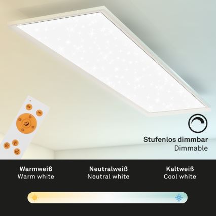 Briloner 7304-016 - LED Dimmable φωτιστικό οροφής STARRY SKY LED/36W/230V 3000-6000K + τηλεχειριστήριο