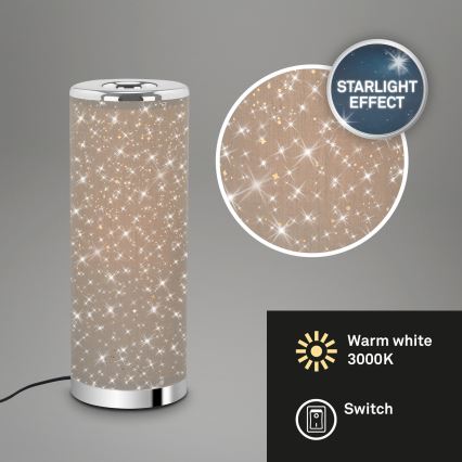Briloner 7334-011 - Επιτραπέζια λάμπα LED STARRY SKY 1xGU10/5W/230V καφέ