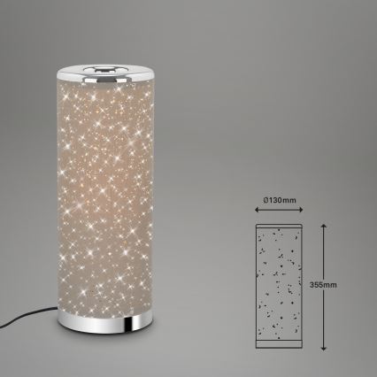 Briloner 7334-011 - Επιτραπέζια λάμπα LED STARRY SKY 1xGU10/5W/230V καφέ